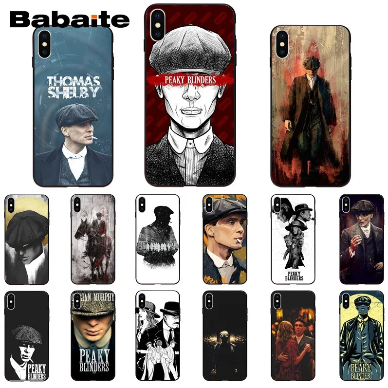 

Babaite Peaky Blinders Newly Arrived Black Cell Phone Case for iPhone6S 6plus 7 7plus 8 8Plus X Xs MAX 5 5S XR 11 11pro 11promax