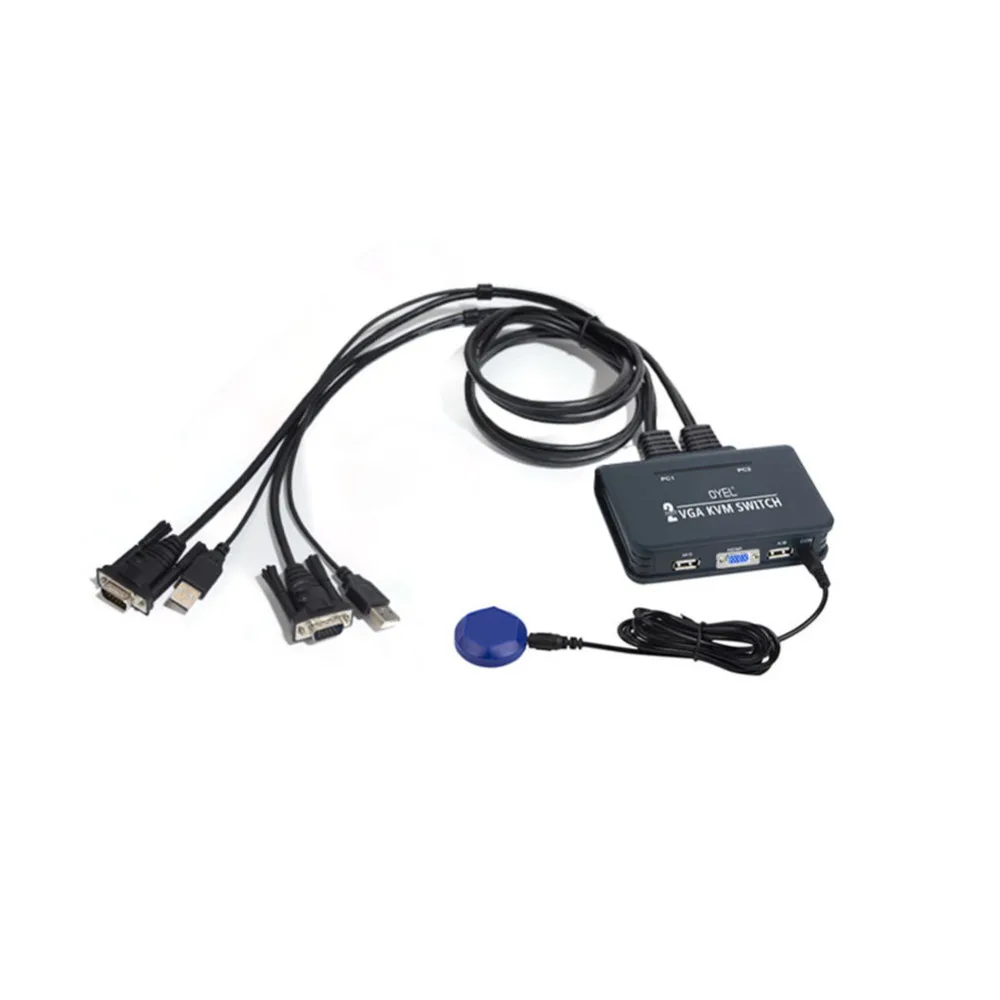 Переключатель VGA KVM two in one кнопка порт одна машина для Win98/ME/2KP4/XP/2003 Linux Apple