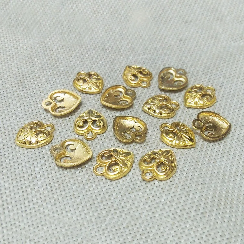 Золотистый чокер в форме сердца ожерелье подвески бусины ювелирные изделия