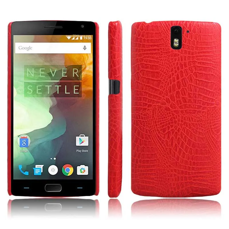 Чехол из ПВХ для Oneplus 1 чехол один Plus1 класса люкс кожи аллигатора с узором