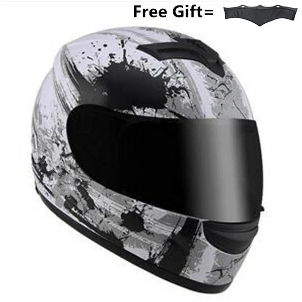 Белый Полнолицевой мотоциклетный шлем для мотокросса ATV Moto Helmet Cross горные внедорожные мотоциклетный шлем DOT 10 видов цветов - Цвет: Белый
