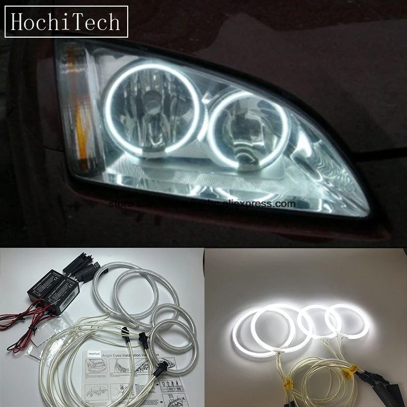 HochiTech для Ford Focus II Mk2 2004 2008 ультра ярсветильник дневной свет DRL CCFL ангельские глаза