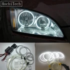 HochiTech для Ford Focus II Mk2 2004 - 2008 ультра ярсветильник дневной свет DRL CCFL ангельские глаза набор демонических глаз теплый белый кольцо ореола