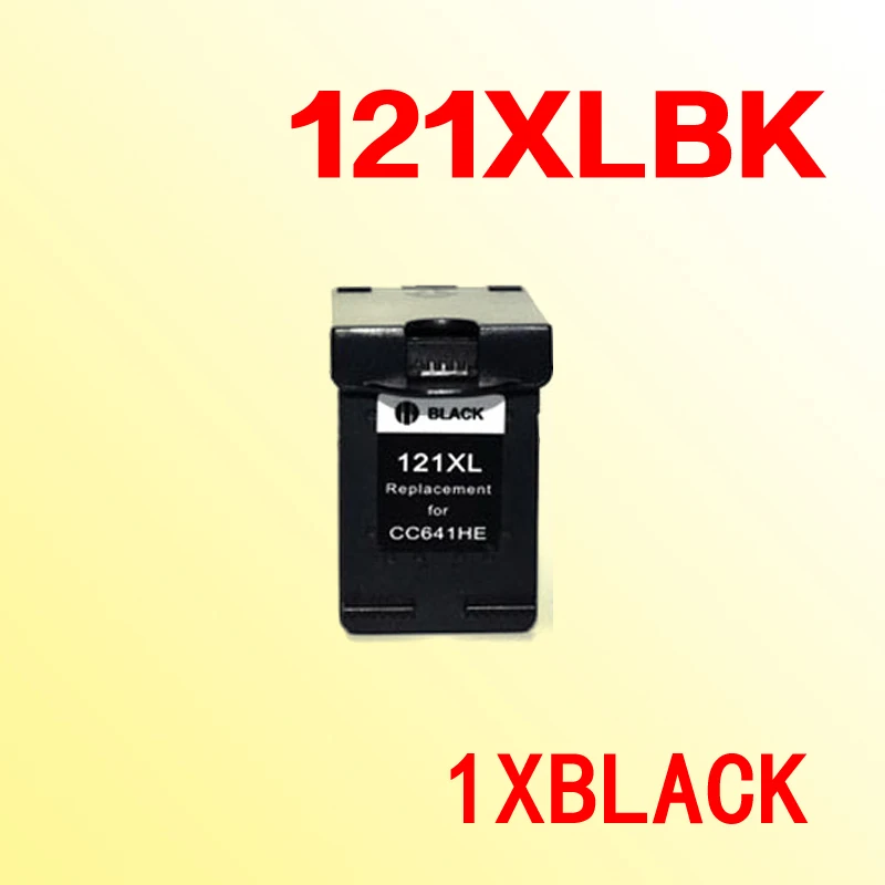 

1x compatible for 121 121 121xl Black ink cartridge compatible for Deskjet D2563 F4283 All-in-One