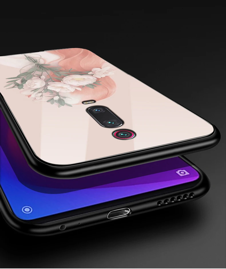 Для Xiaomi mi 9 T чехол mi 9 T Pro PC Пластиковый стеклянный чехол для телефона черный ТПУ бампер чехол для Xiaomi mi 9 T Pro mi 9 T mi 9 T Pro 6,39 чехол