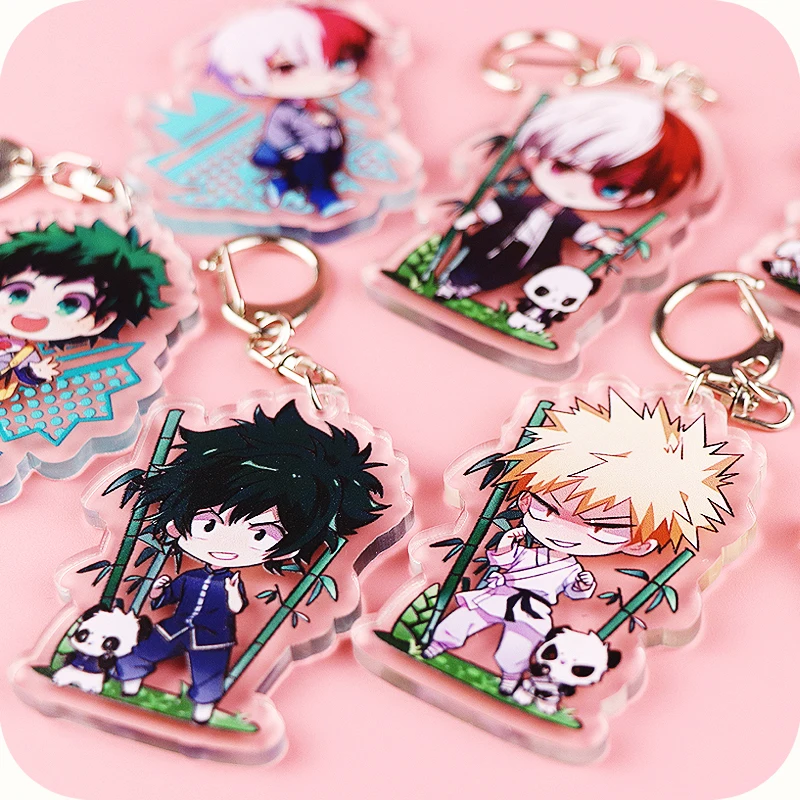 7 pcs/set Anime My hero academia keychain Boku no Hero Akademia figure Acrylic keyring cosplay pendants free shipping | Игрушки и хобби
