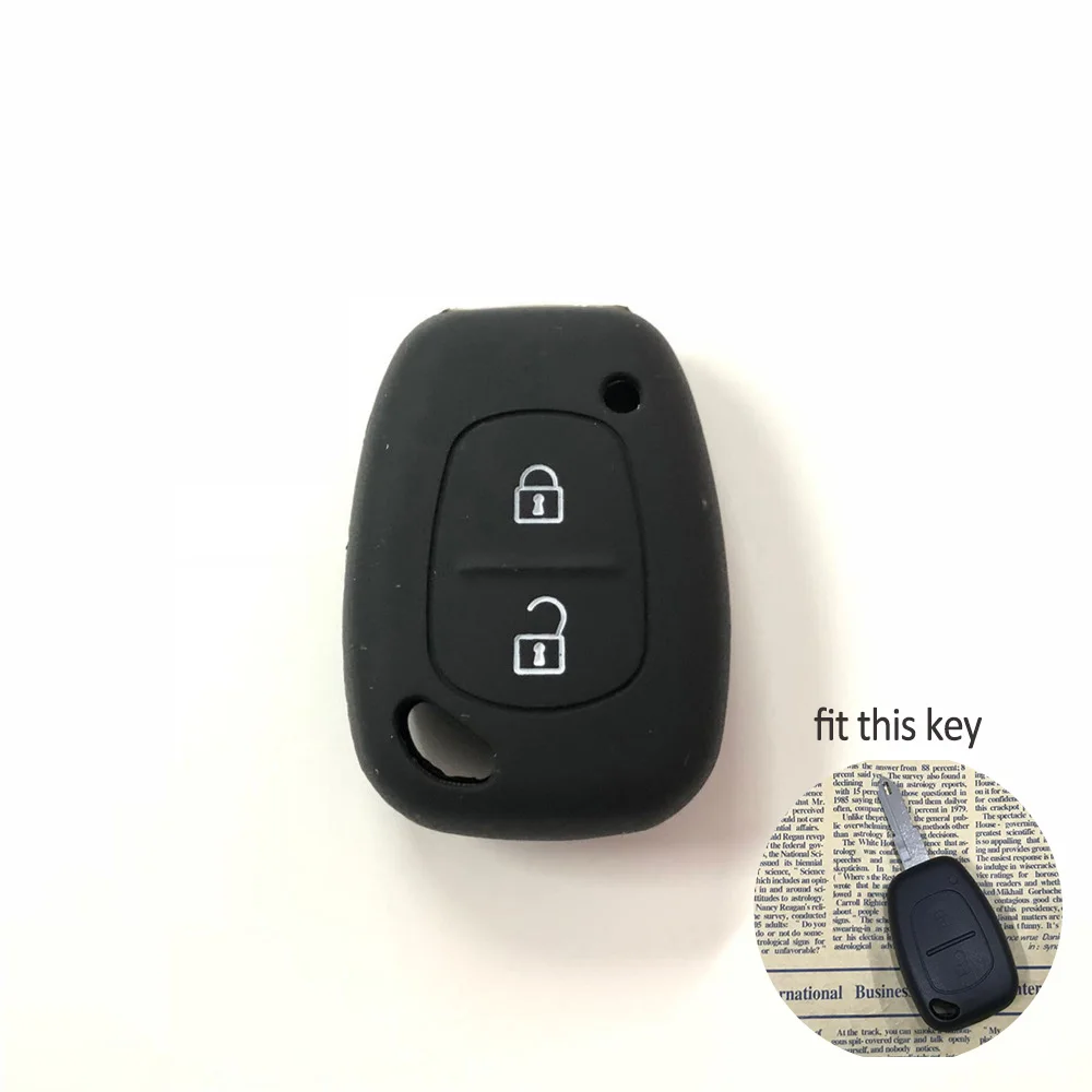 B type Black Силиконовые автомобильные аксессуары чехол для ключей для DACIA Logan Sandero STEPWAY Dokker Duster Lodgy Modus - Название цвета: B type Black