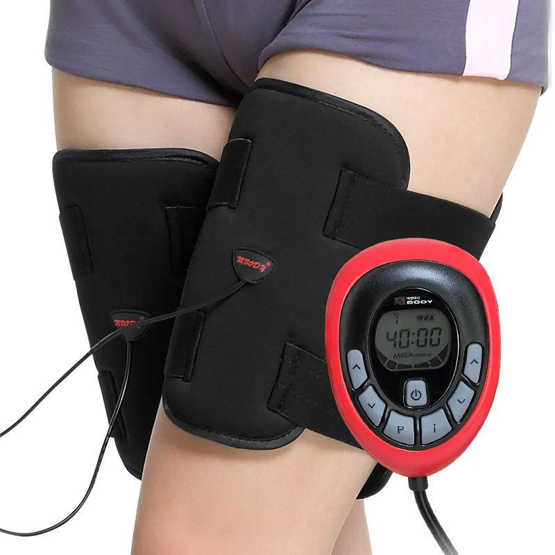 150 интенсивность Электрический Перезаряжаемые EMS похудение ног thighToning пояс из АБС
