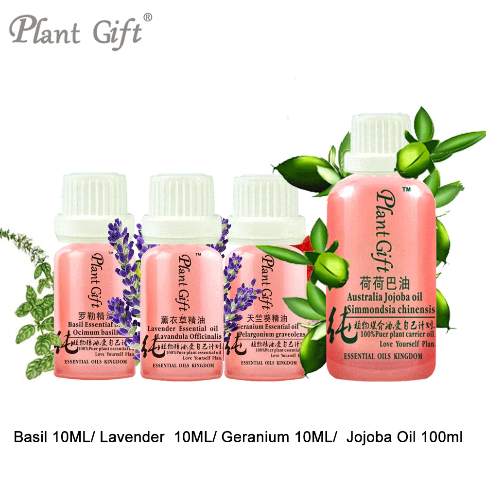 100% Pure завод эфирное Масла Египет импортирует базилик/Лаванда/герани/масло жожоба