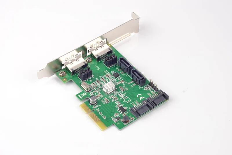Плата Raid-контроллера PCI-E на 4 порта SATA3.0 с 2 портами внешнего eSATA | Компьютеры и офис
