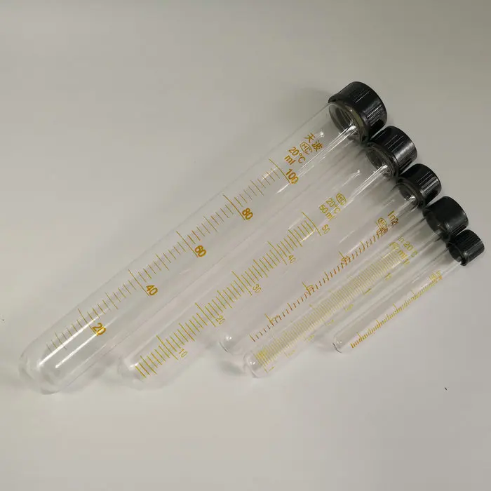 

5pcs/lot 5/10/15/20/25ml/50ml/100ml Round Bottom Glass Test Tubes Screw Caps Centrifuge Tube With Silicon Rubber Liners