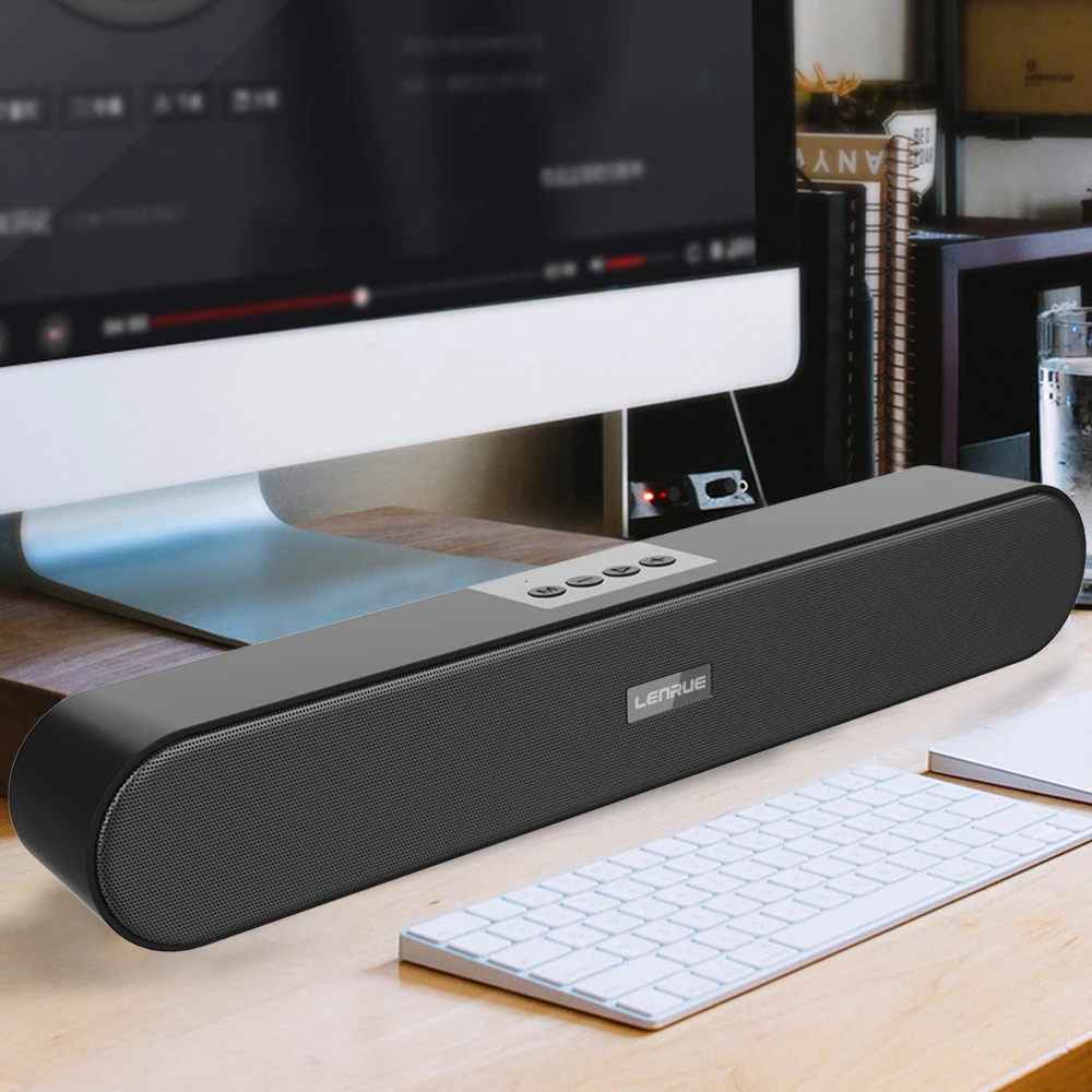 Проводной и беспроводной Саундбар Bluetooth динамик с микрофоном AUX FM функция, поддержка карт Micro SD для планшетов, ноутбуков, смартфонов