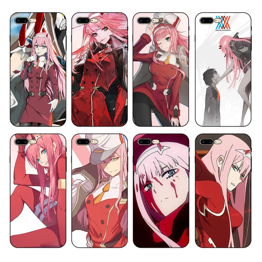 Мягкий чехол для телефона HOUSTMUST с анимацией дорогой в Franxx эстетике iPhone 6 6s 7 8X5 5S 6plus