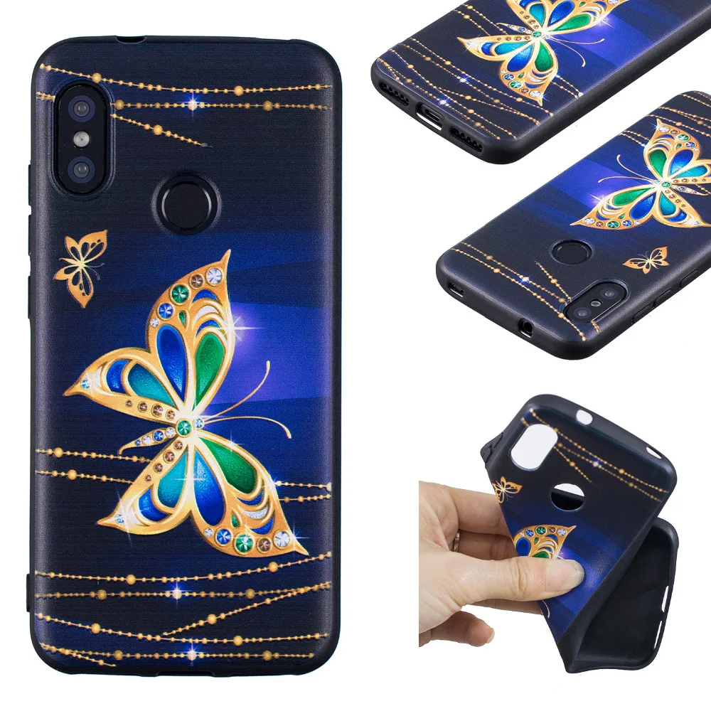 Embossed Case For Xiaomi Mi5 Mi A1 Mi6 5S Redmi 5A 5 plus 4 Prime TPU 6 6pro 4X 4A Note note Pro |