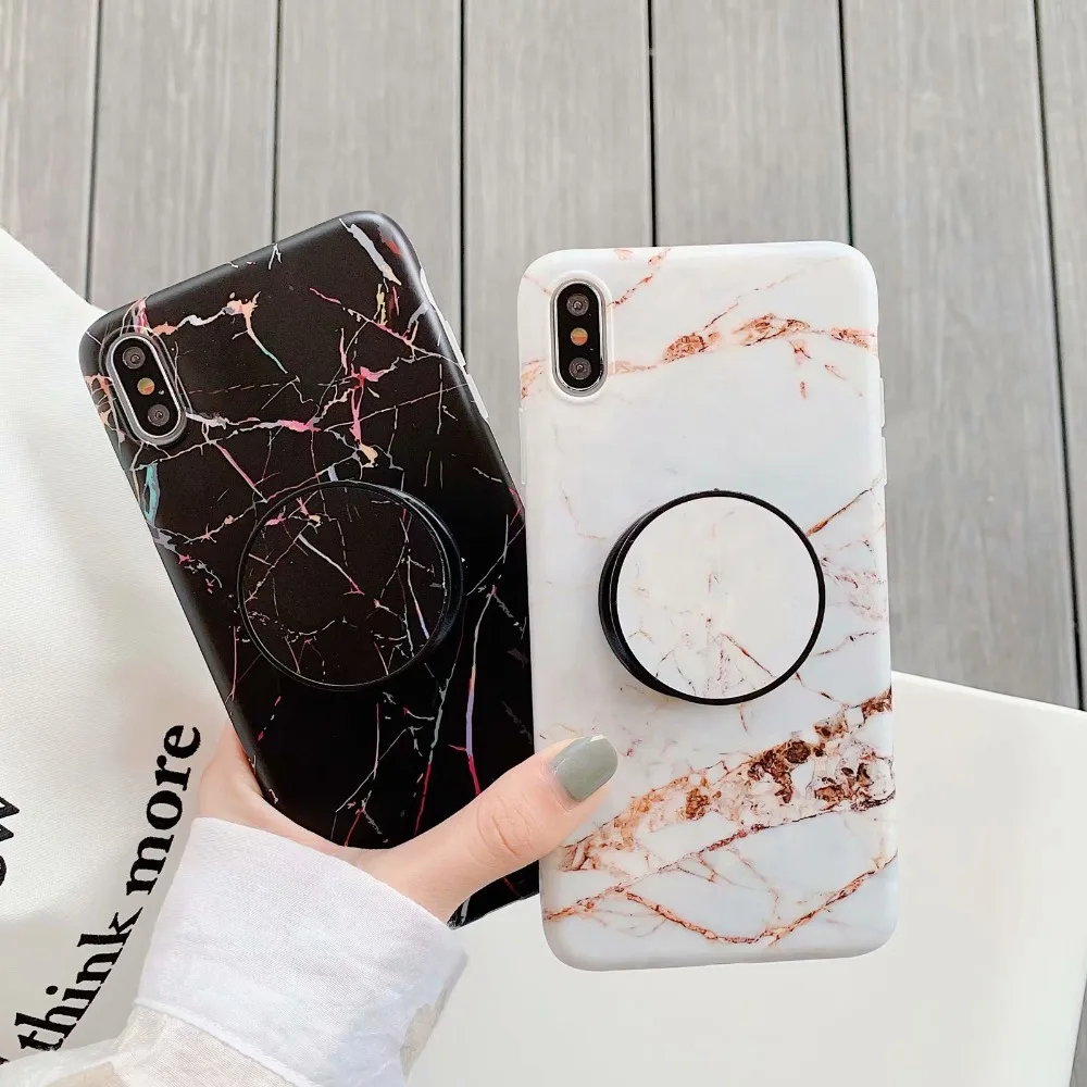 Роскошный силиконовый чехол с мраморным узором для iphone XR X XS Max чехлы iPhone 6 6S 7 8 Plus