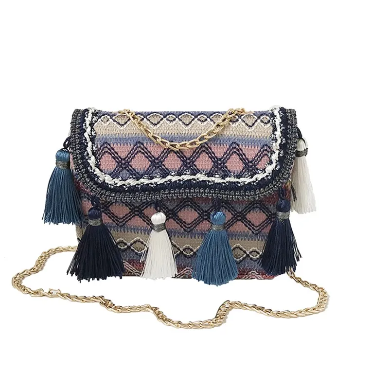 Женская диагональная упаковка 2019 Новый Ретро Национальный стиль женская сумка