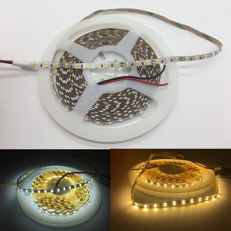Светодиодная лента 3014 SMD 216 светодиодов/м 12 В постоянного тока белый/теплый белый 5