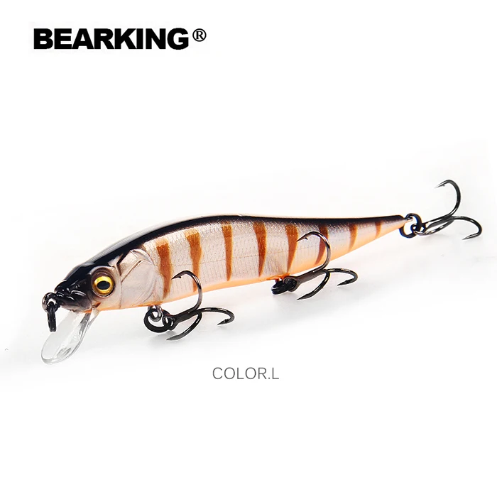 BEARKING 98 мм 10 г+ рыболовные приманки, разные цвета, гольян Кривошип, вольфрамовая система веса. Горячая воблер(wobbler) модель воблер - Цвет: L