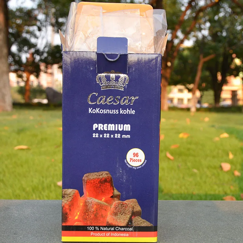 1 Box 96 шт./кор. природный уголь для кальяна быстрого освещения, наргиле, Chicha кальяна Waterpijp аксессуары - Цвет: 1 Box