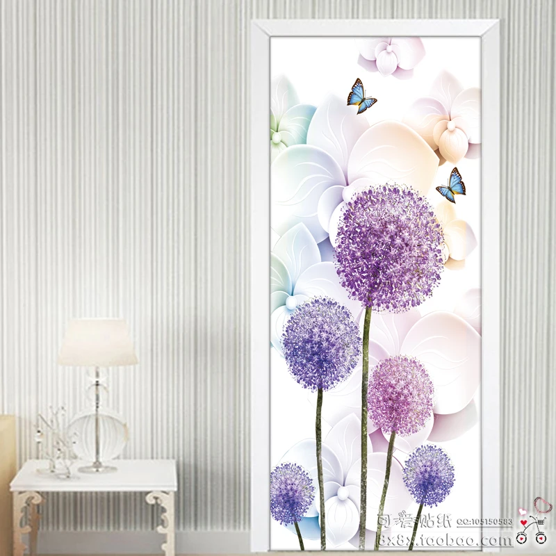 Наклейка на дверь самоклеящаяся стеклянная наклейка для обновления деревянных