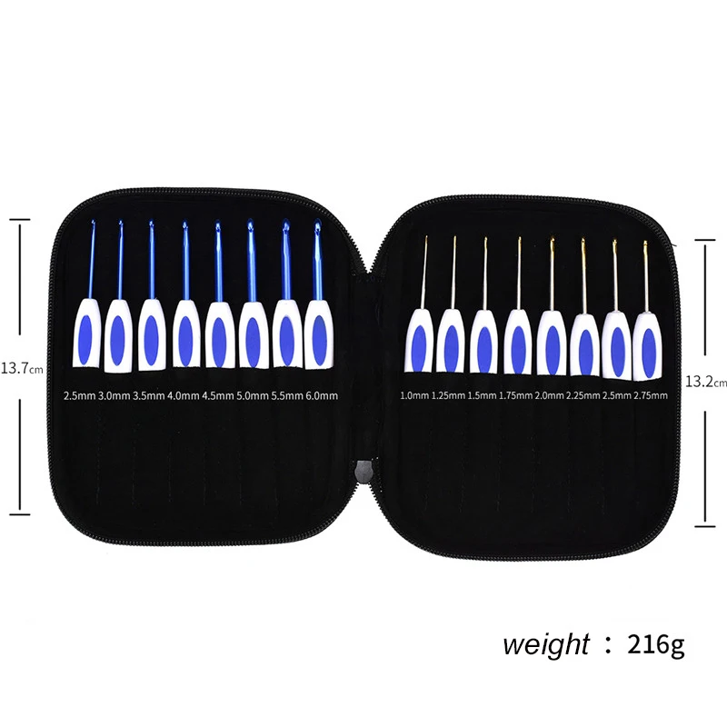 Новый набор крючков для вязания смешанный из 16 1 0 6 мм алюминиевые спицы вплетать