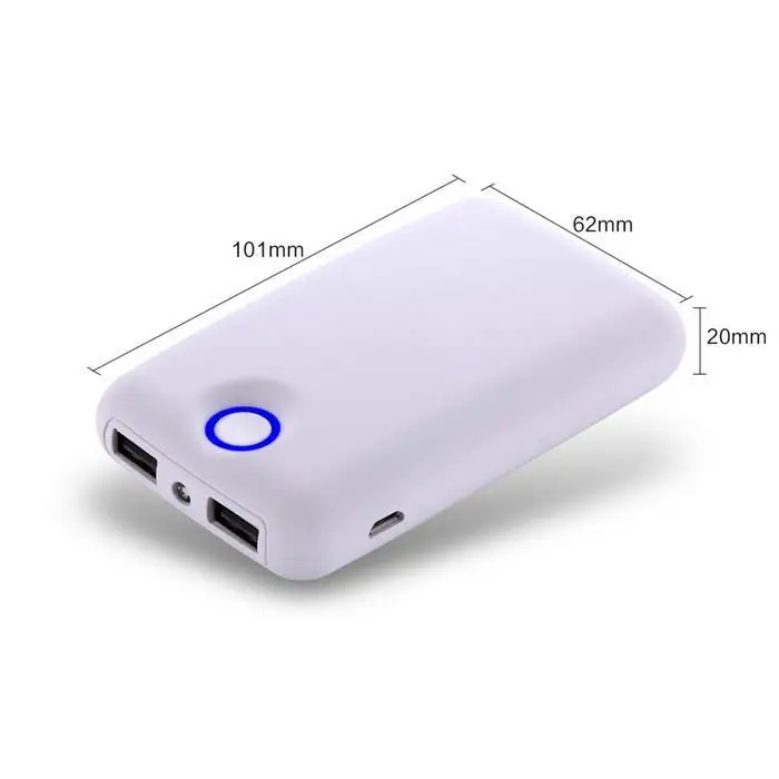 10000 мАч Мини Внешний аккумулятор внешний 2 USB светодиодный портативное зарядное
