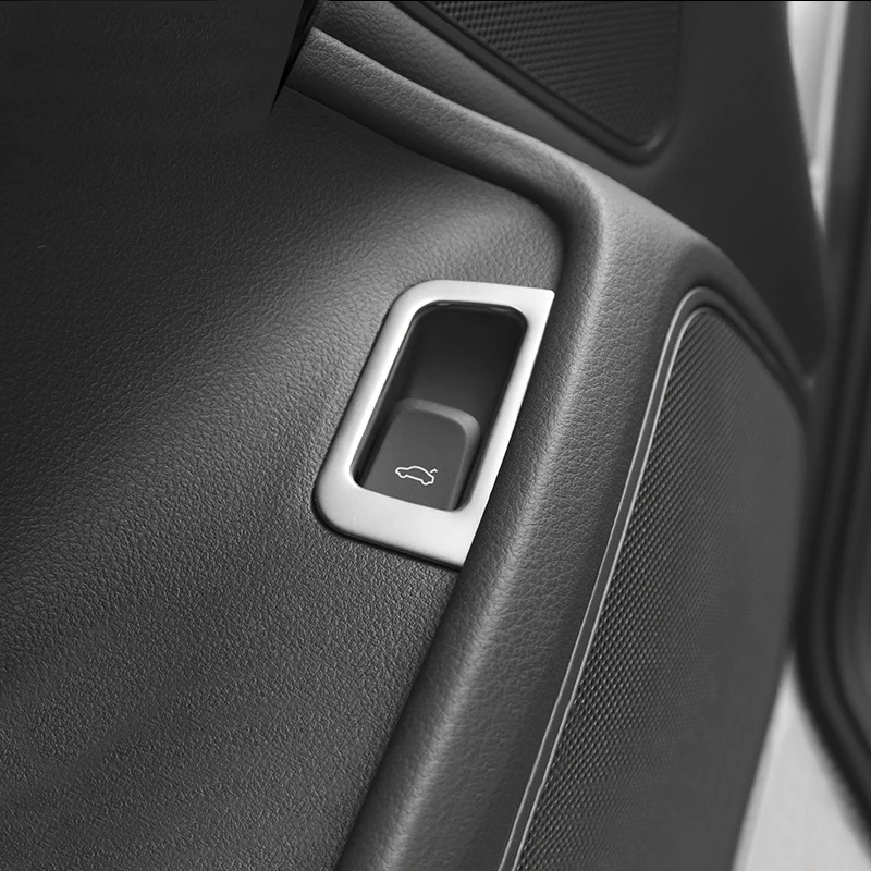 Накладка из нержавеющей стали для кнопки открытия багажника Audi A6 C7 12 2017 и A7 2012