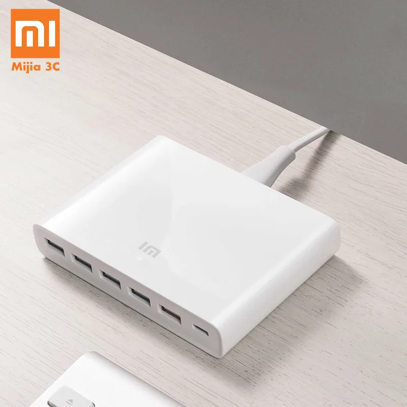Оригинальное зарядное устройство Xiaomi USB-C 60 Вт с выходным портом Type-C 6 USB-портов QC 3 0