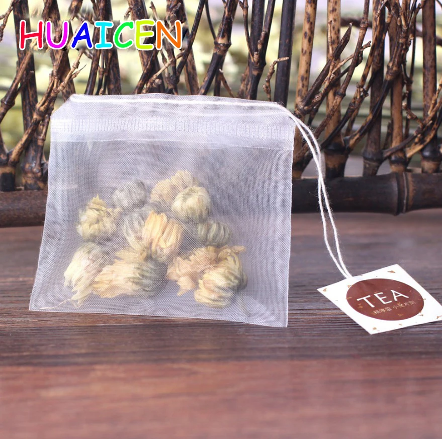 20 шт./лот пустые нейлоновые пакетики для чая с фильтром со шнурком|bags with|bag with