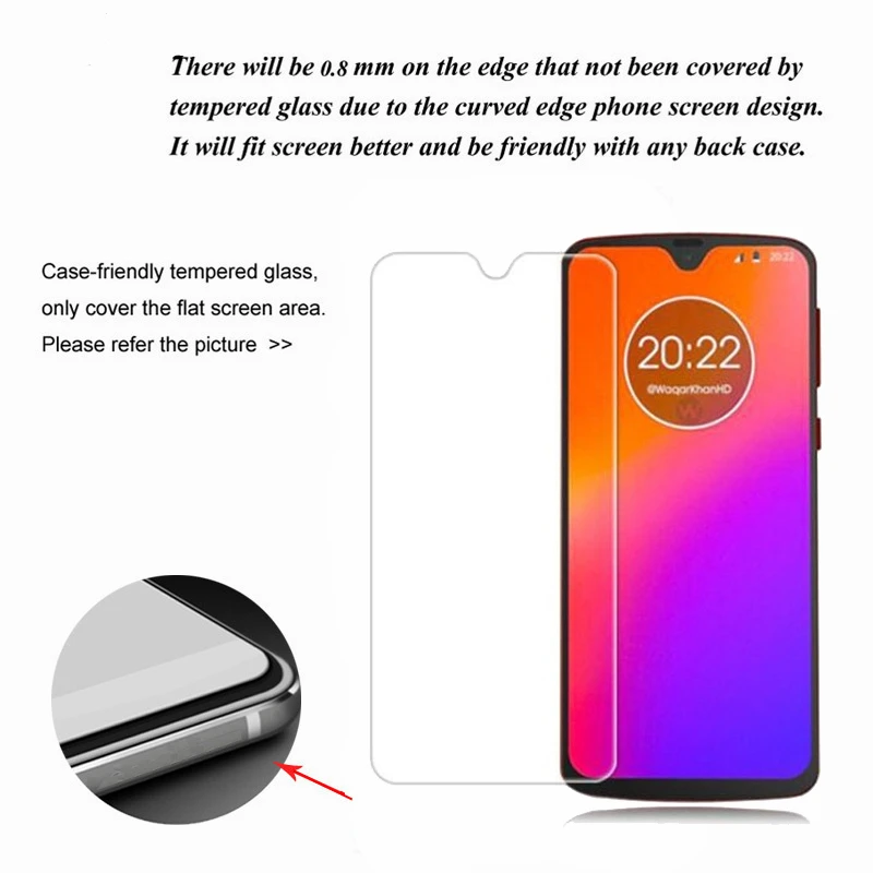 2 шт для стекла Motorola MOTO G7 защита экрана закаленное стекло пленка 9H|Защитные стёкла
