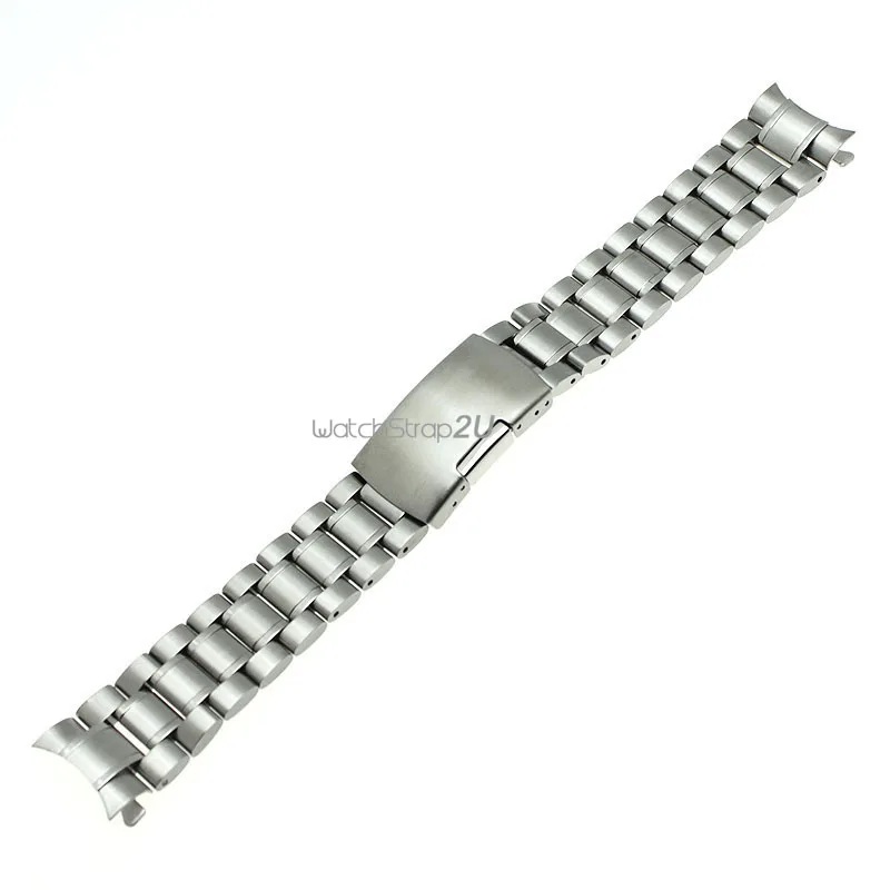 Популярный браслет из нержавеющей стали с загнутым концом 18 мм 20 22 24 мм|curved end|watch