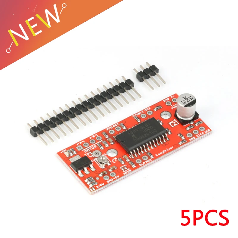 5 шт. A3967 EasyDriver Shield тактовый шаговый двигатель плата для разработки драйвера