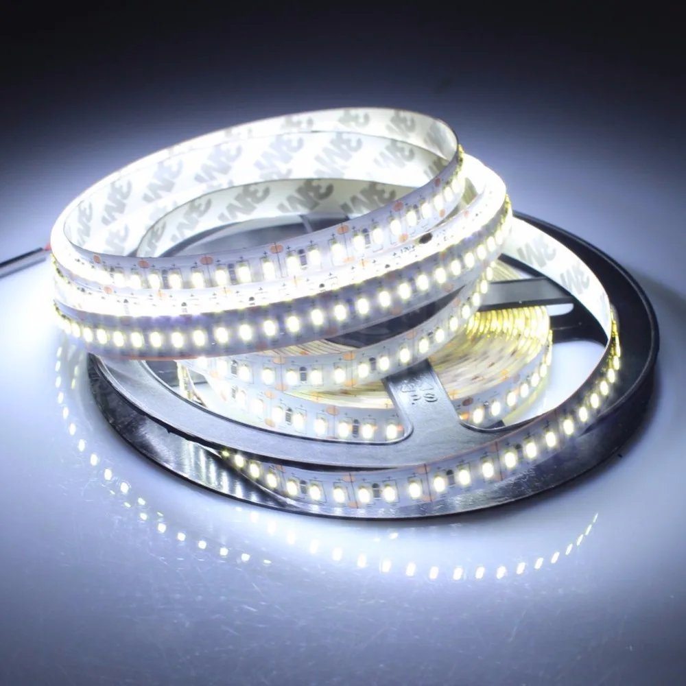 Фото Светодиодная ленсветильник smd 3014 led 5m Водонепроницаемая IP65 и не Водонепроницаемая IP20 DC 12V 3000K 6500K белый теплый белый №4
