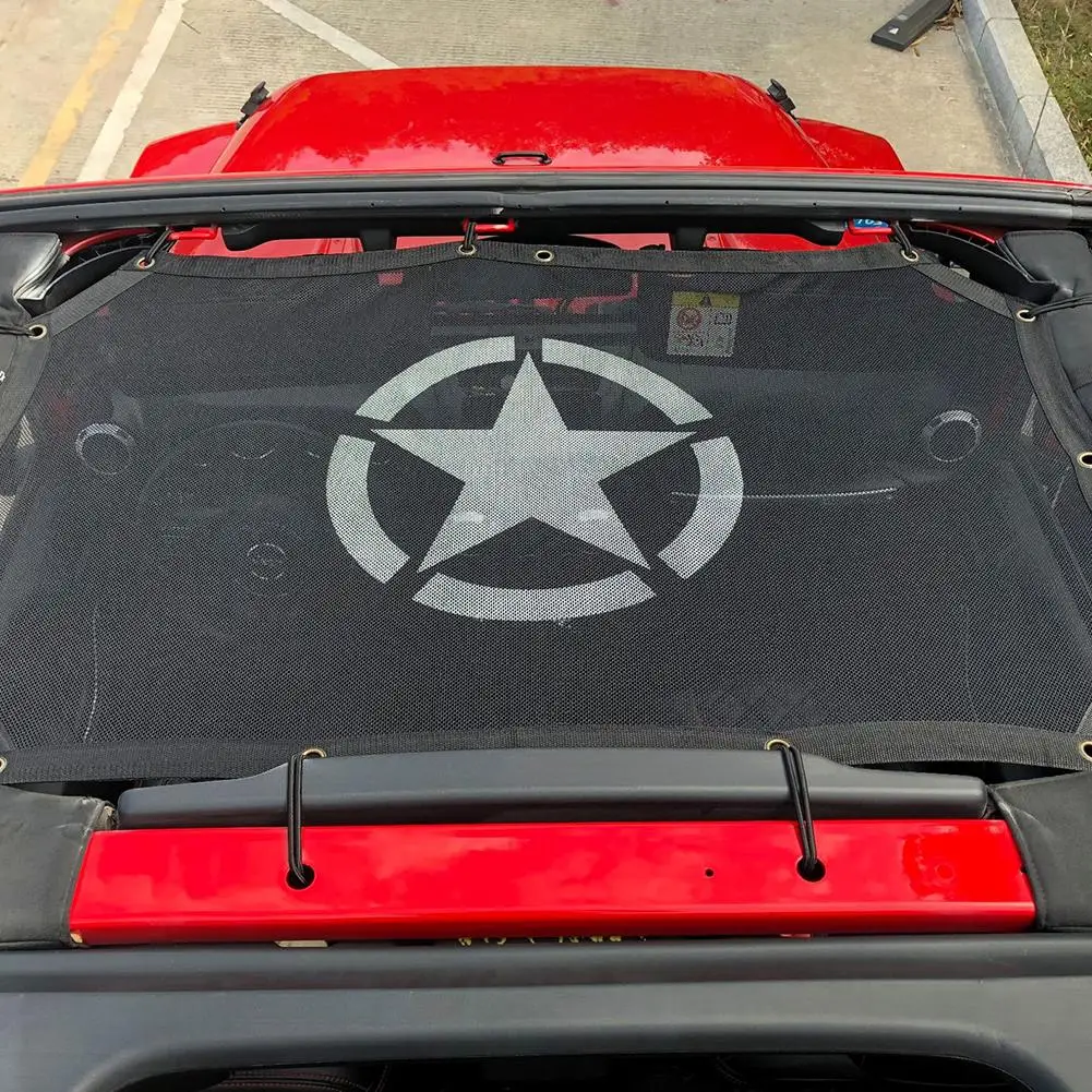 Солнцезащитная сетка от солнца Coche затеняющая сетка для крыши Солнцезащитная верхняя крышка обеспечивает УФ-защиту от солнца для Jeep Wrangler автомобильные аксессуары Styli