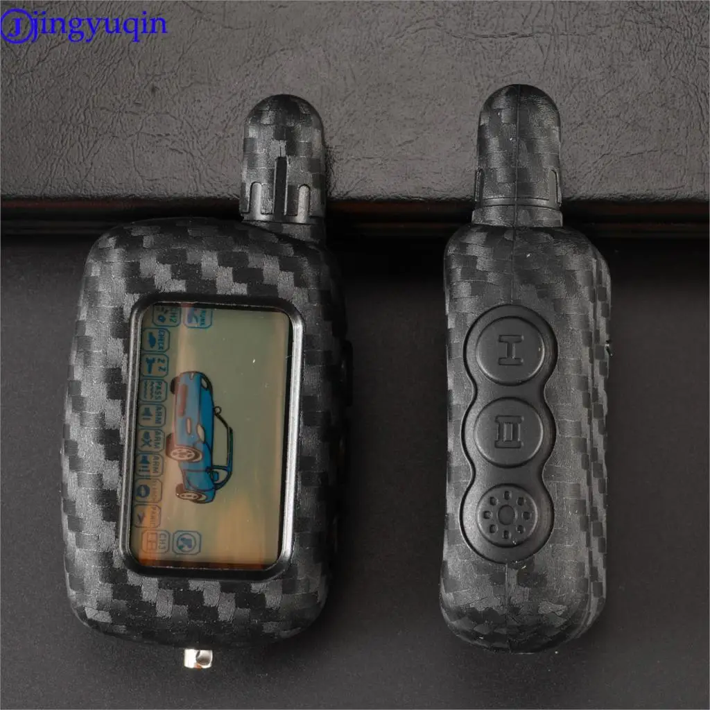 Силиконовый чехол для ключей jingyuqin из карбона Starline A6 A9 A8 двусторонняя