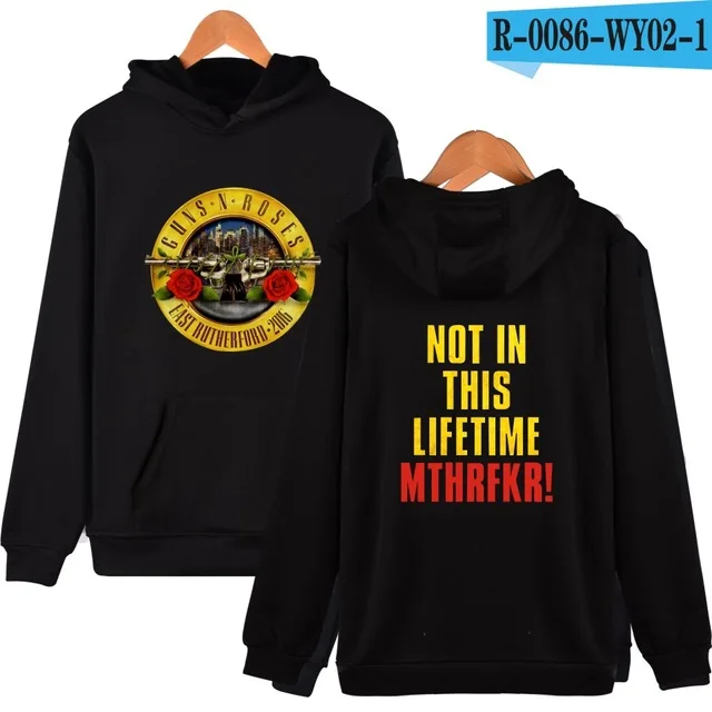 black Мужская толстовка, новинка, GUNS N ROSES, толстовки для мужчин и женщин, толстовки, Осень-зима, панк стиль, Череп, роза, дизайнерский спортивный костюм, верхняя одежда - Цвет: black