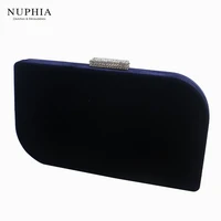 nuphia new leaf shape hard clutch velvet evening bags and clutch bags for party prom evening greenpurplenavy bluered