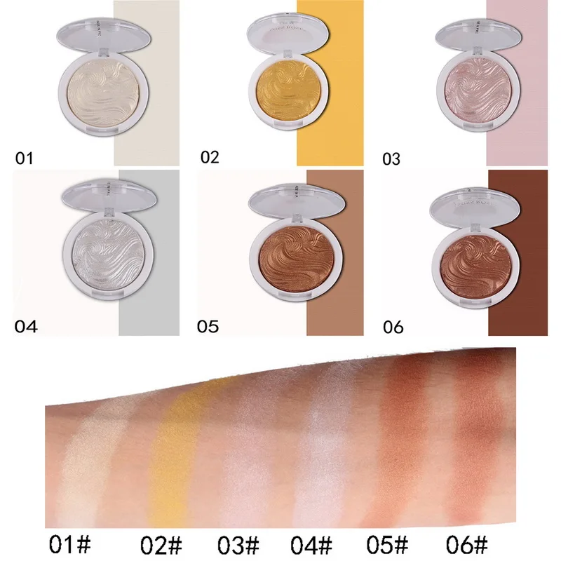 MISS ROSE Highlighter &amp Bronzer Powder Palette Contour Face Shadow Makeup Long Lasting Easywear Brighten Cosmetics | Красота и