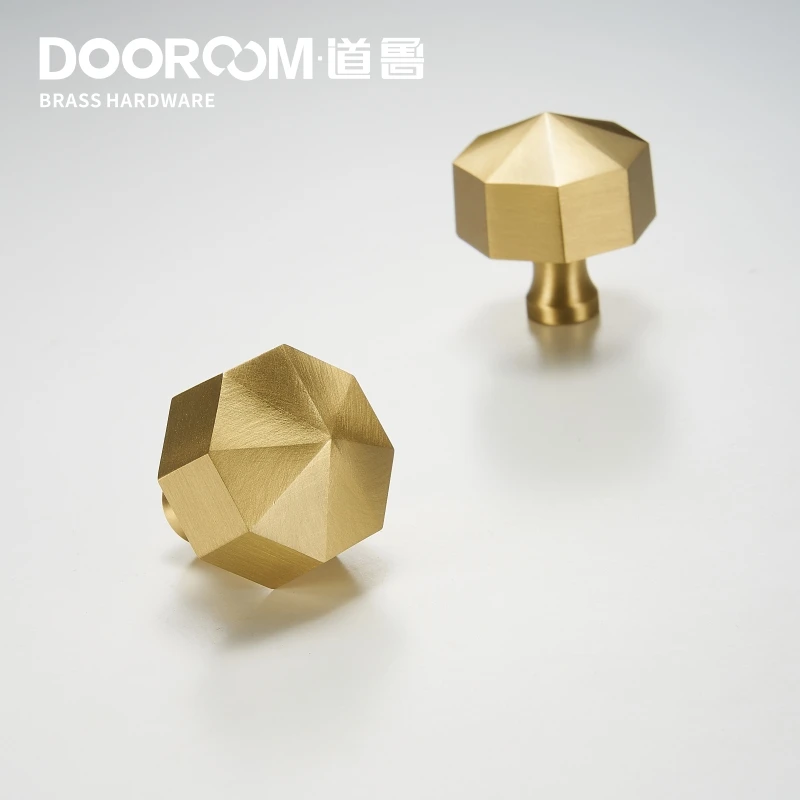 Dooroom твердая латунь мебельные ручки скандинавские простые американские Восьмиугольные шкаф комод Обувной Ящик выдвижные ручки