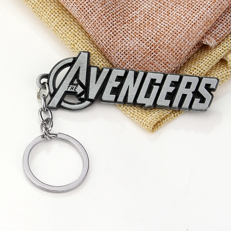 Marvel Movie The Avengers Letters Logo автомобильный брелок из сплава лучший друг подарок на