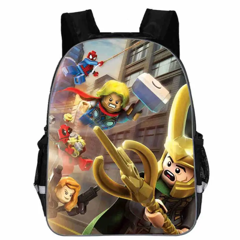 13 дюймов рюкзаки Мстители Железный человек Капитан Америка Халк Тор военные