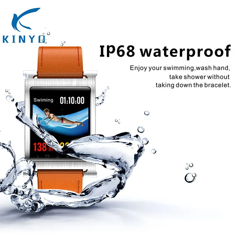 Фитнес-браслет с пульсометром 3D-дизайн 2018 дюйма водозащита IP68 bluetooth 1 3 Смарт-часы