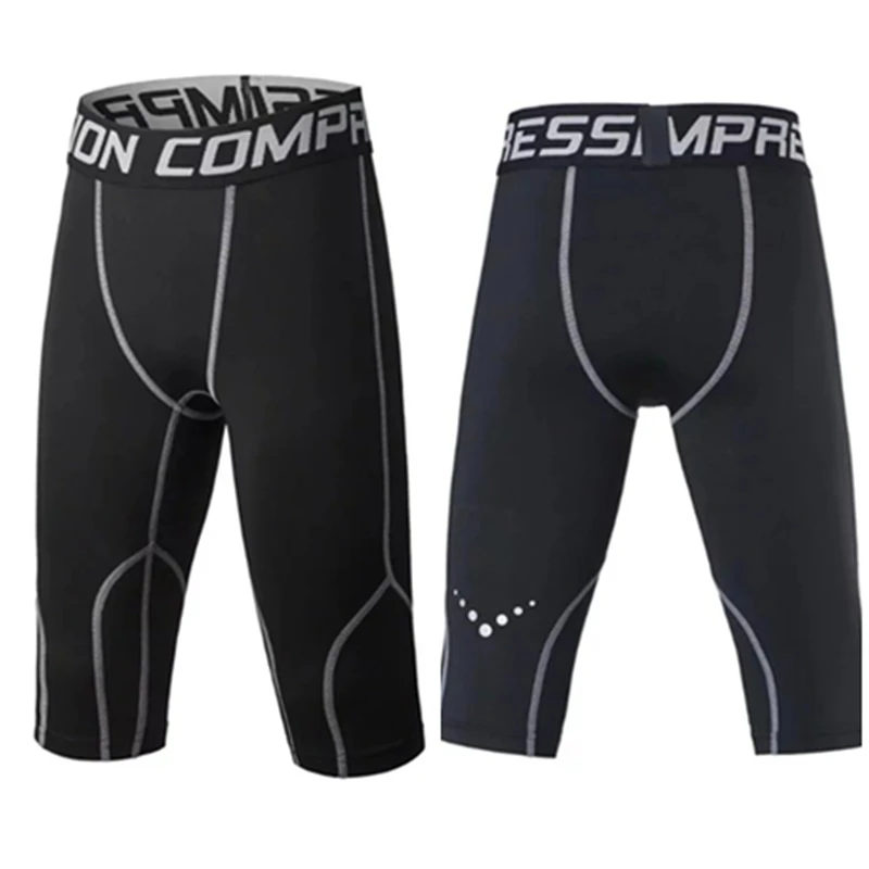 Леггинсы для баскетбола трико фитнеса и йоги компрессионные штаны бега 3/4 2017