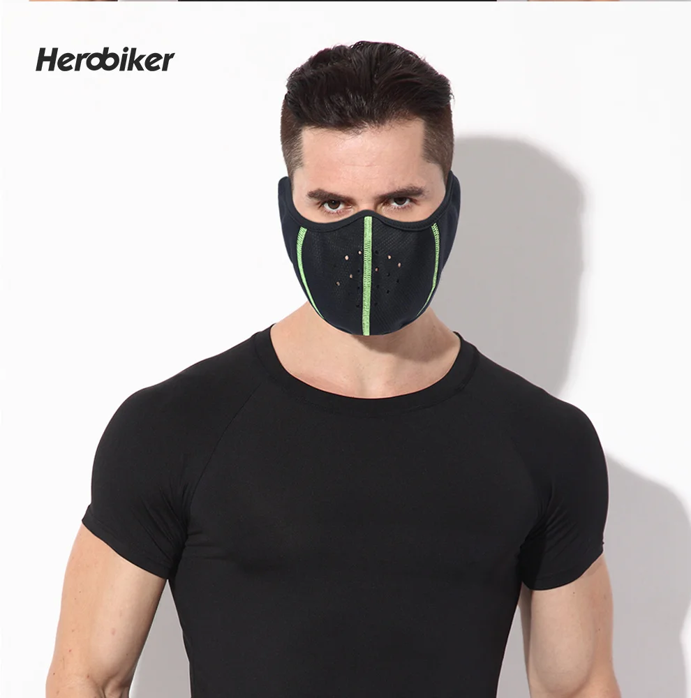 HEROBIKER мотоциклетная маска ветрозащитная мотоциклетная велосипедная маска мотоциклетная теплая маска для лица черная Балаклава