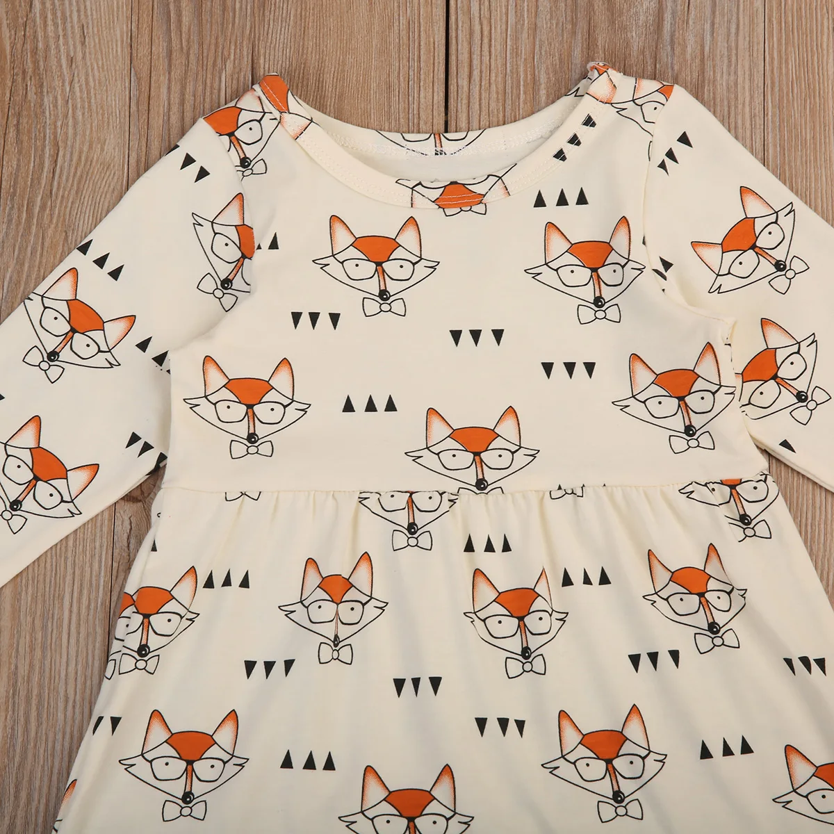 Pudcoco 2017 милое платье для маленьких девочек принцессы очки лиса вечерние платья