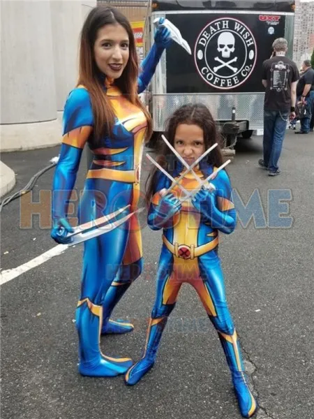 X-23 Laura Kinney женский X-Men костюм Маскарадные Костюмы супергероев 3D принт спандекс
