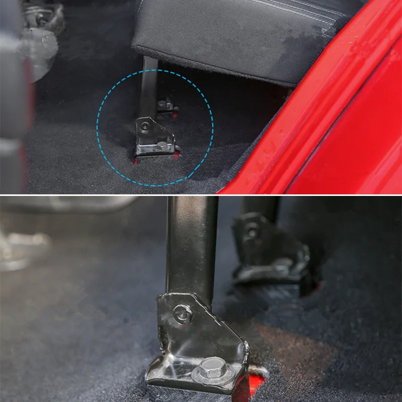 Черное заднее кресло Поддержка откидываются Spacer комплект для 07-17 Jeep Wrangler JK Unlimited 4-дверная фурнитура заднего сиденья откидываются комплект
