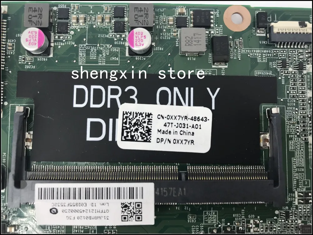 Флэш 0XX7YR DA0JW8MB6E0 для DELL Vostro 5460 V5460 материнская плата ноутбука с флэш тестом