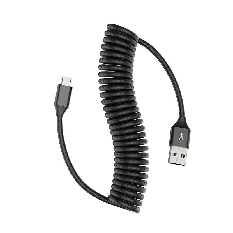 Спиральный зарядный кабель Micro USB Для Huawei спиральный для передачи данных макс. 3 А