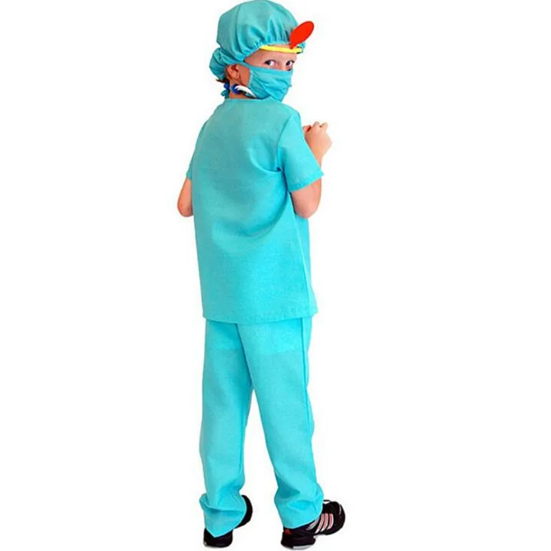 Детский хирургический костюм для косплея доктора детские костюмы сцены